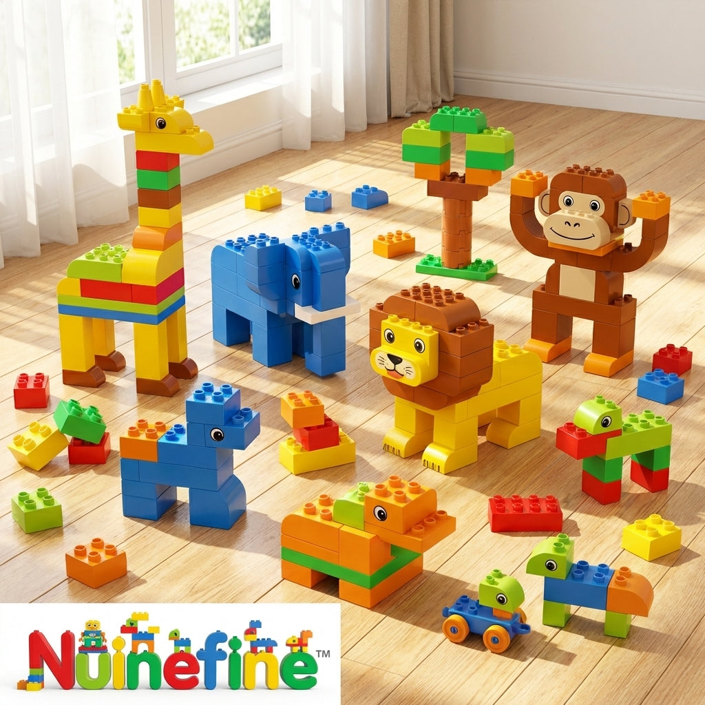 🧩 Nuinefine™ Creative Animal Builder Set